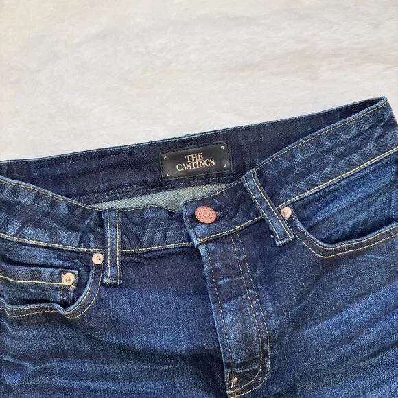 Aritzia Raw Hem High-Waist Denim Jean Shorts 26 - Picture 3 of 8